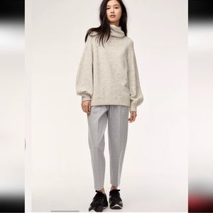 ARITZIA BABATON BALLON SLEEVE WOOL SWEATER
